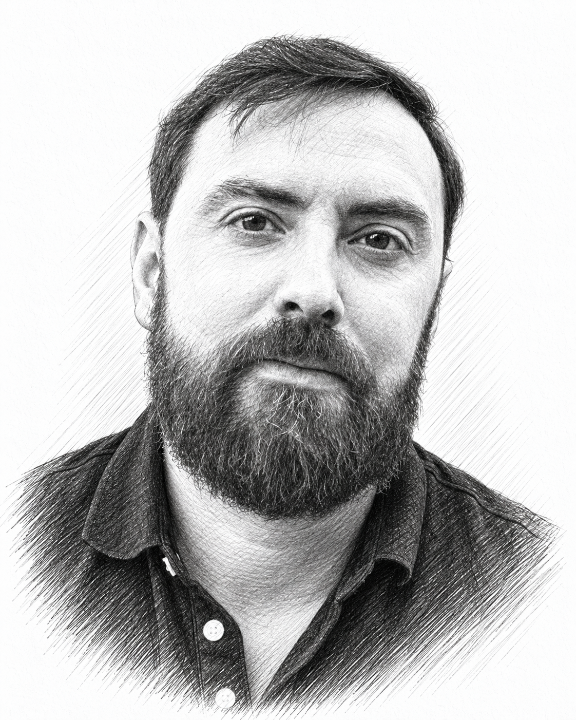 Portrait au trait d’Antoine Estissac