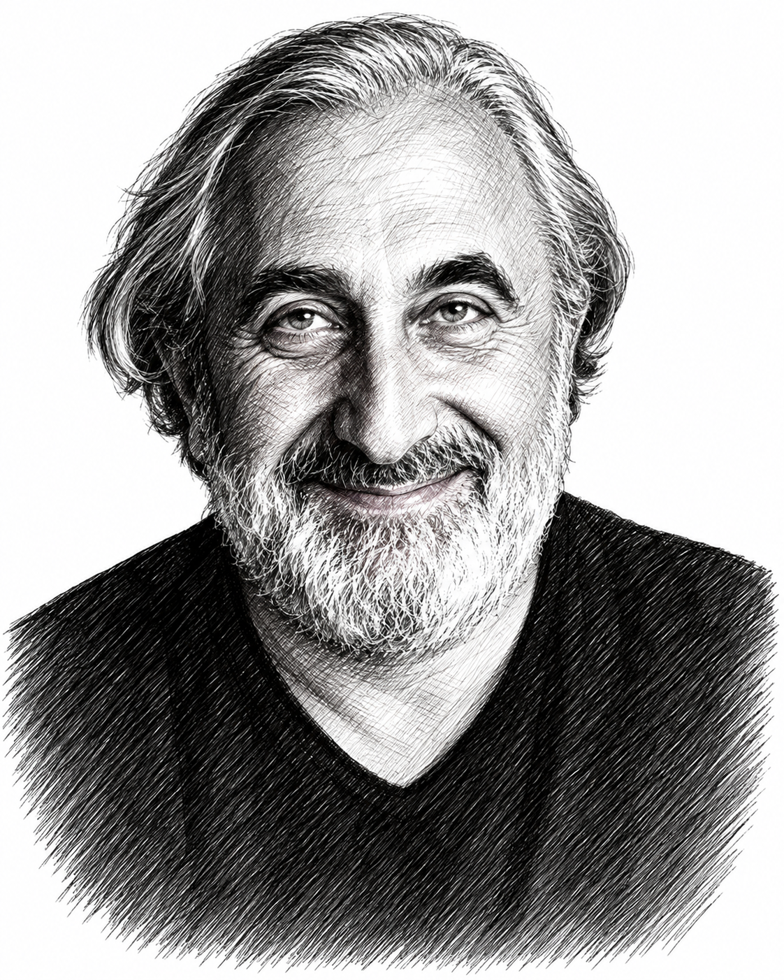 Portrait au trait de Gad Saad