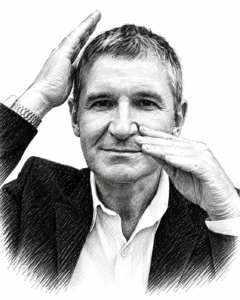 Portrait au trait de Jean-Louis Frechin
