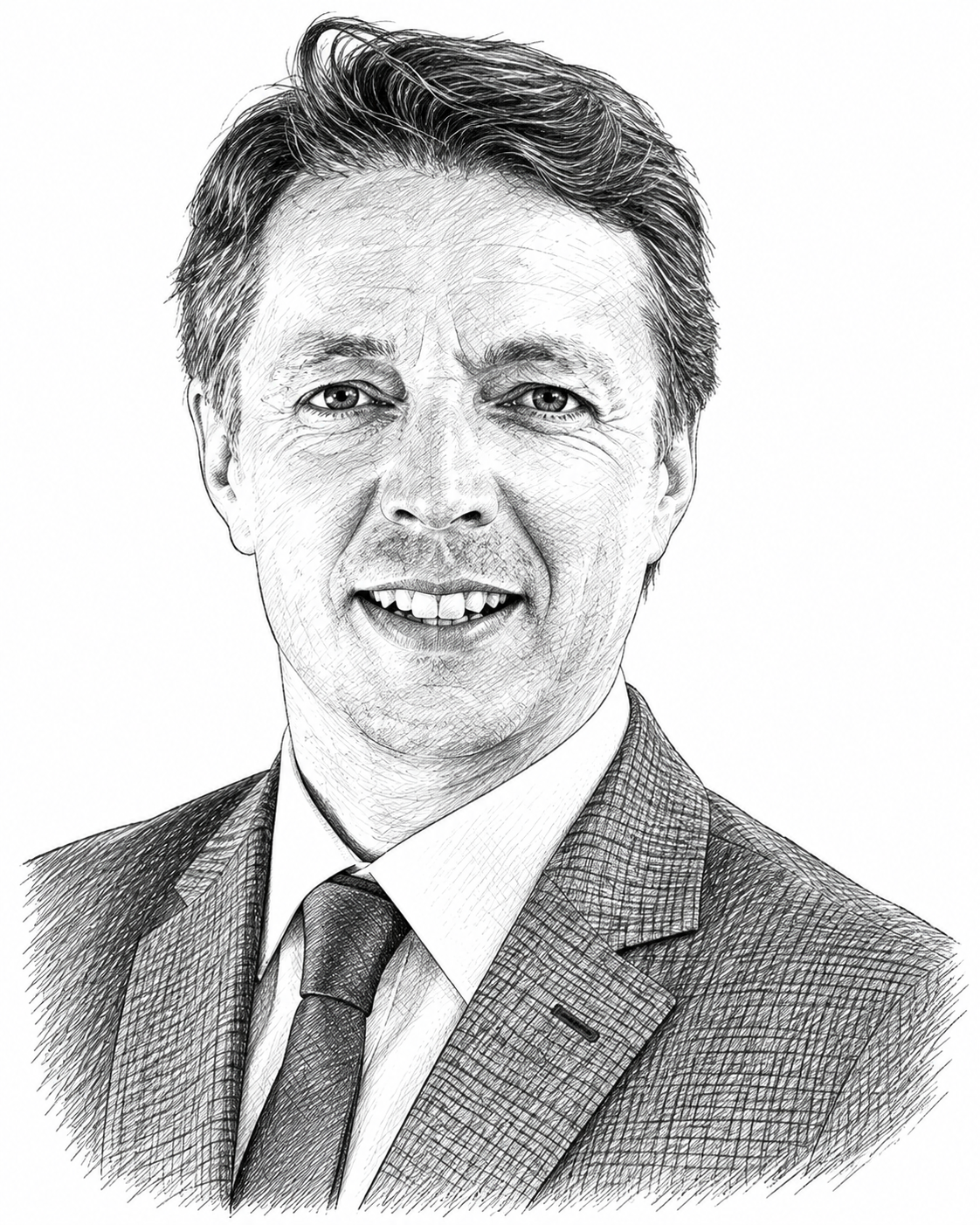 Portrait au trait de Julian Jappert
