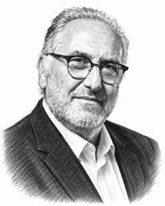 Portrait au trait de Marc Drillech