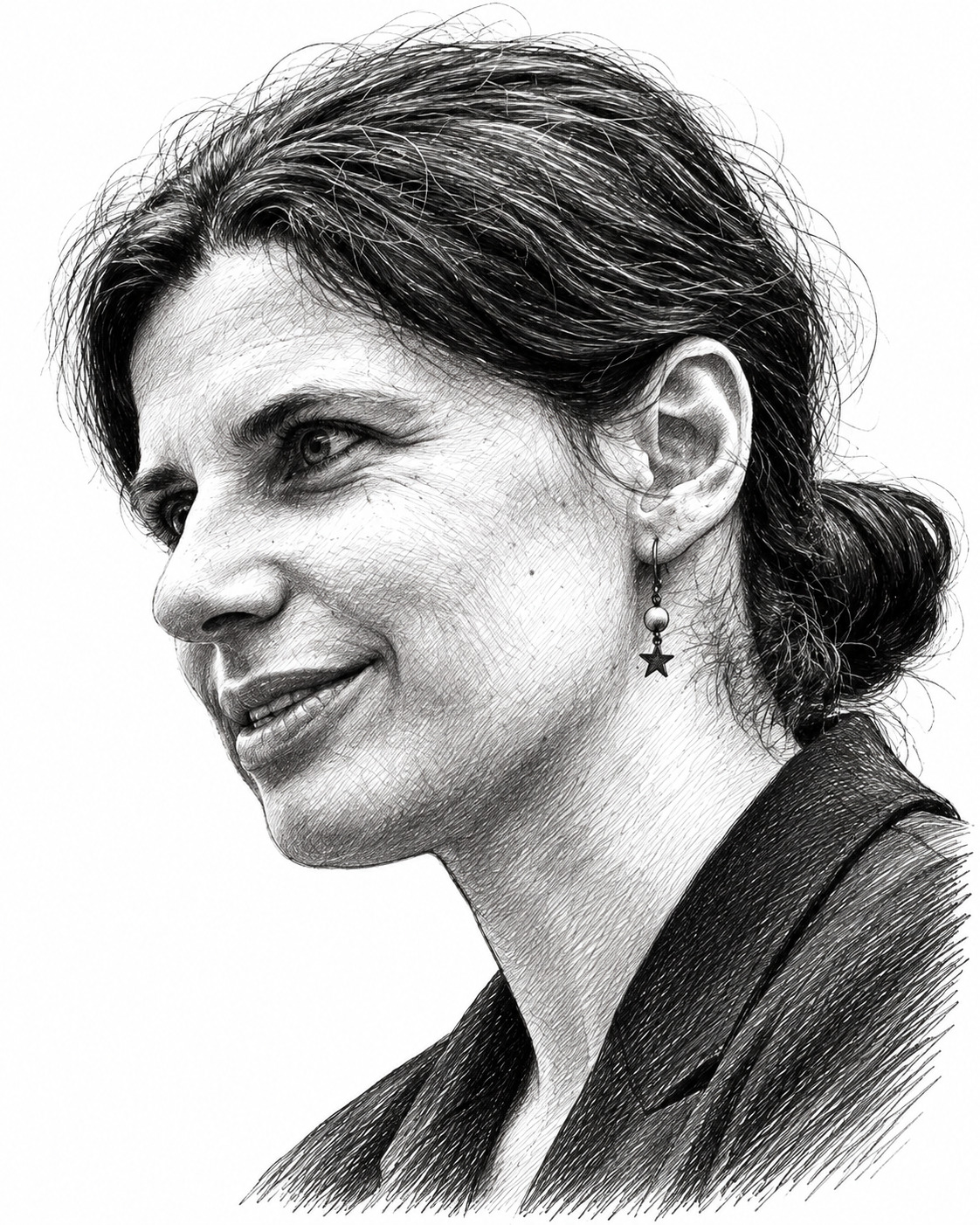 Portrait au trait de Marta Severo