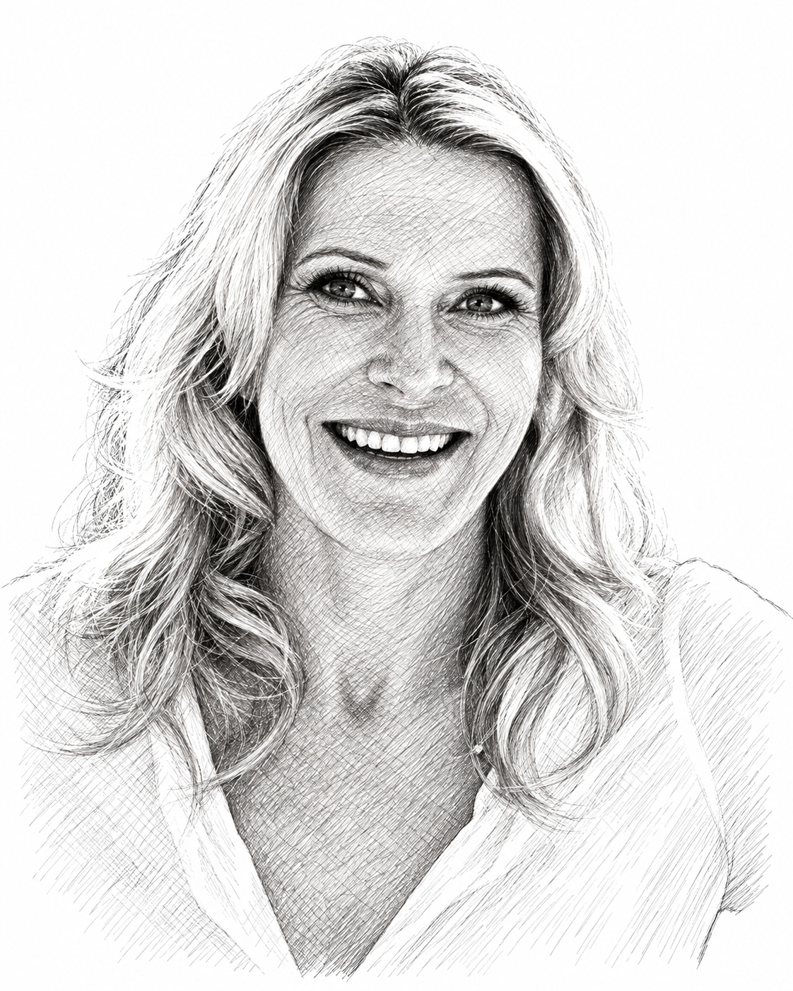 Portrait au trait de Melissa Schilling