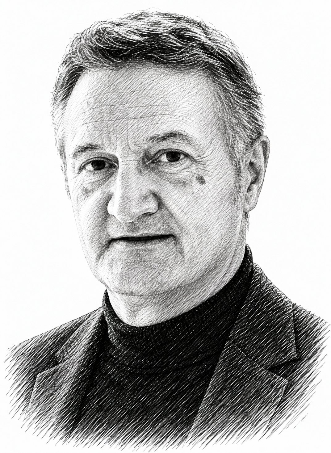 Portrait au trait de Pascal Robert