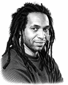 Portrait au trait de Yann Leroux