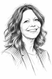 Portrait au trait d’Alexandra Legendre